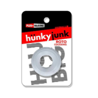 HUNKYJUNK ROTO grooved gripper-ribbed cockring Clear HUNKYJUNK ROTO grooved gripper-ribbed cockring Clear